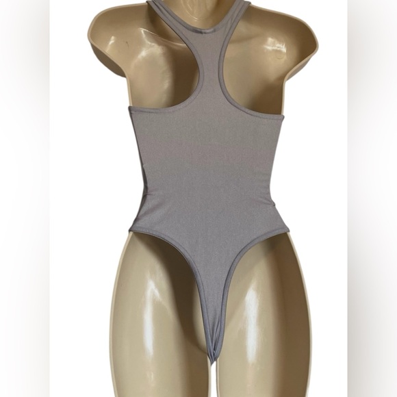 Reebok x MISBHV Bodysuit Grey High-Neck Cybercore XS NWOT - Picture 3 of 5